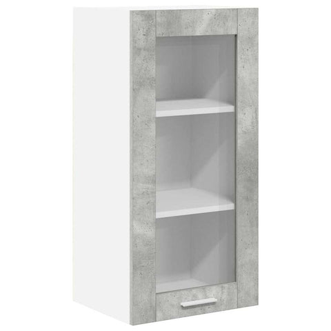 vidaXL Hanging Cabinet Riga 2 pcs Concrete Grey 40 x 31 x 80 cm