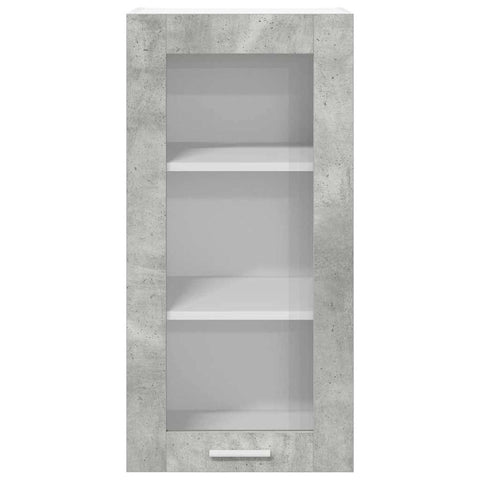 vidaXL Hanging Cabinet Riga 2 pcs Concrete Grey 40 x 31 x 80 cm