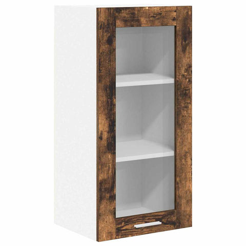 vidaXL Hanging Cabinet Riga Smoked Oak 40 x 31 x 80 cm Engineered Wood