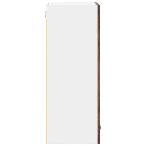 vidaXL Hanging Cabinet with Door Riga 2 pcs Smoked Oak 40 x 31 x 80 cm