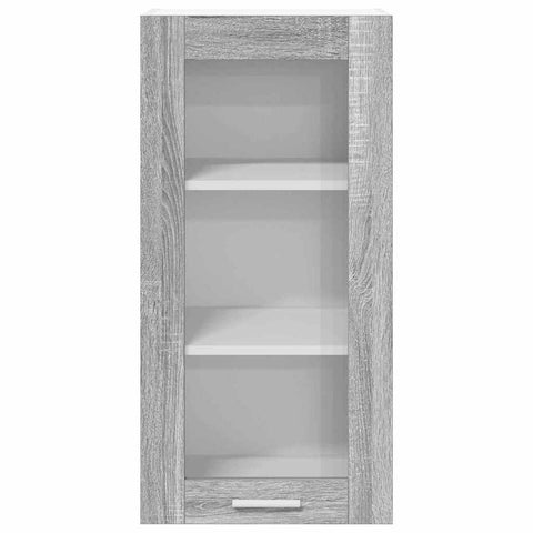 vidaXL Hanging Cabinet with Shelf Riga Grey Sonoma 40 x 31 x 80 cm