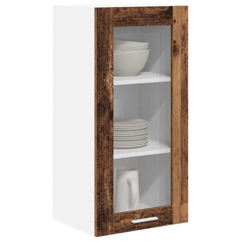 vidaXL Hanging Cabinet Riga Old Wood 40 x 31 x 80 cm Engineered Wood