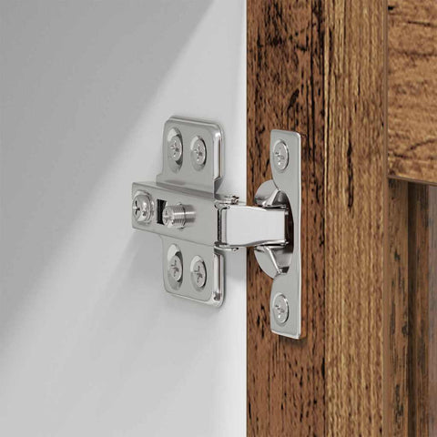 vidaXL Hanging Cabinet with Shelf Riga 2 pcs Old Wood 40 x 31 x 80 cm