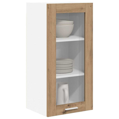 vidaXL Hanging Cabinet with Shelf Riga Artisan Oak 40 x 31 x 80 cm