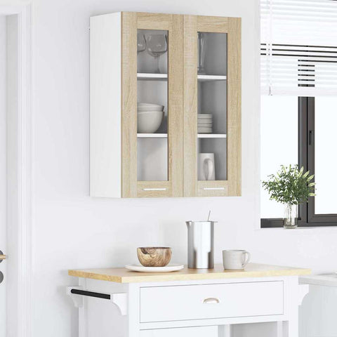 vidaXL Hanging Cabinet Riga Sonoma Oak 60 x 31 x 80 cm Engineered Wood