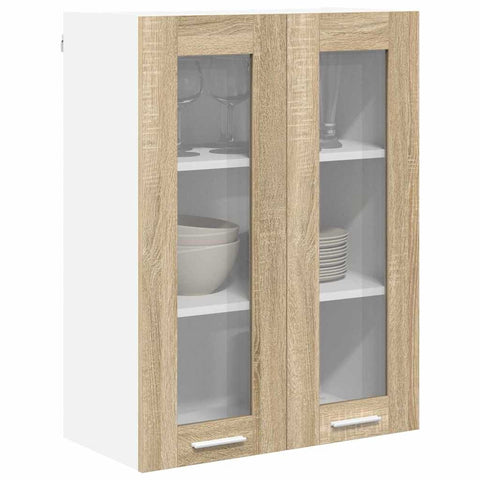 vidaXL Hanging Cabinet Riga Sonoma Oak 60 x 31 x 80 cm Engineered Wood