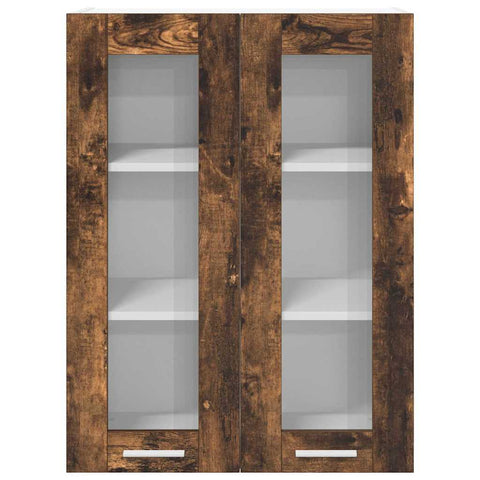 vidaXL Hanging Cabinet Riga Smoked Oak 60 x 31 x 80 cm Engineered Wood