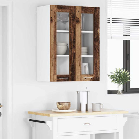 vidaXL Hanging Cabinet Riga Old Wood 60 x 31 x 80 cm Engineered Wood