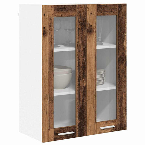 vidaXL Hanging Cabinet Riga Old Wood 60 x 31 x 80 cm Engineered Wood