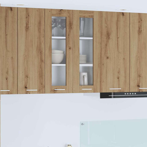 vidaXL Hanging Cabinet with Shelf Riga Artisan Oak 60 x 31 x 80 cm