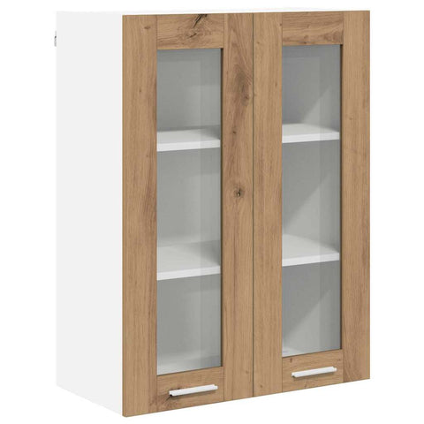 vidaXL Hanging Cabinet with Shelf Riga Artisan Oak 60 x 31 x 80 cm