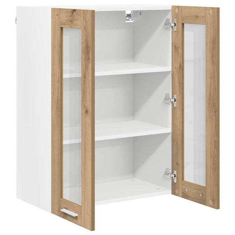 vidaXL Hanging Cabinet with Shelf Riga Artisan Oak 60 x 31 x 80 cm