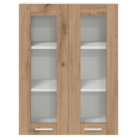 vidaXL Hanging Cabinet with Shelf Riga Artisan Oak 60 x 31 x 80 cm
