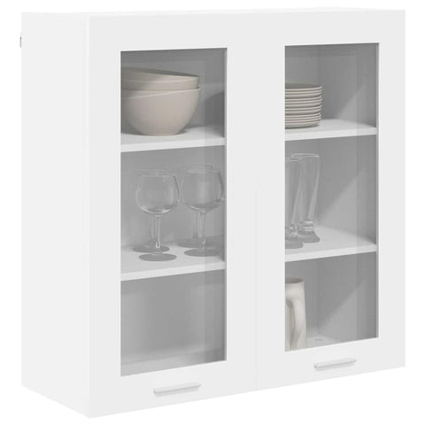 vidaXL Hanging cabinet Riga White 80 x 31 x 80 cm Engineered Wood