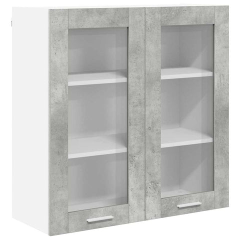 vidaXL Hanging cabinet with Shelf Riga Concrete Grey 80 x 31 x 80 cm