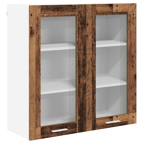 vidaXL Hanging cabinet Riga Old Wood 80 x 31 x 80 cm Engineered Wood