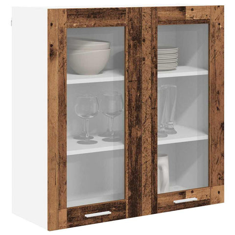 vidaXL Hanging cabinet Riga Old Wood 80 x 31 x 80 cm Engineered Wood