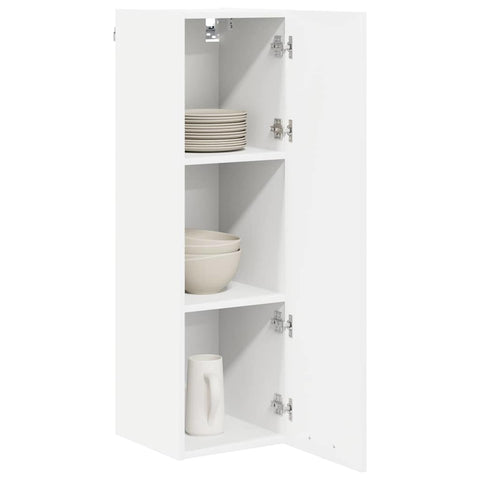 vidaXL Hanging cabinet Riga White 30 x 31 x 100 cm Engineered Wood