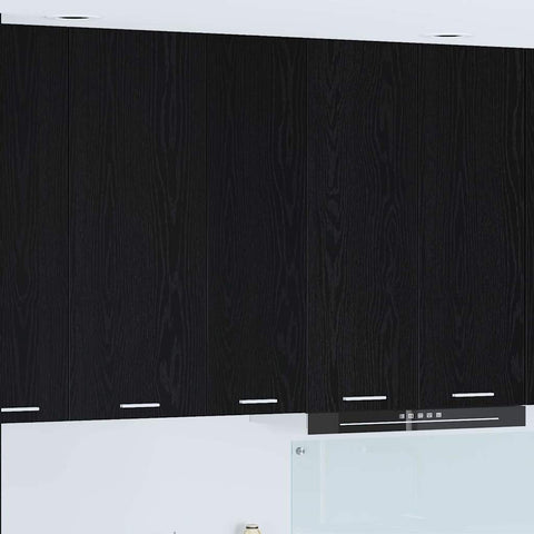 vidaXL Hanging cabinet Riga Black Oak 30 x 31 x 100 cm Engineered Wood