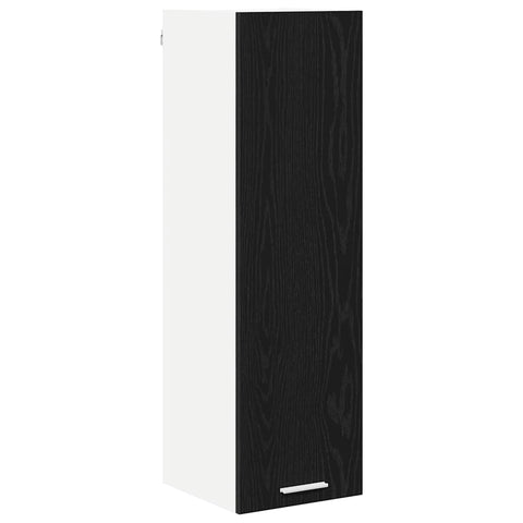 vidaXL Hanging cabinet Riga Black Oak 30 x 31 x 100 cm Engineered Wood