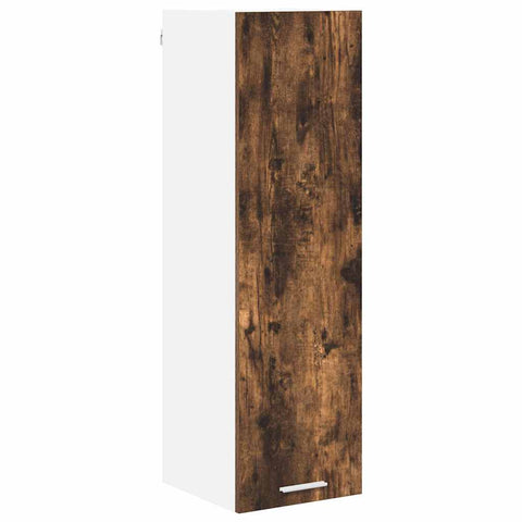 vidaXL Hanging cabinet with Shelf Riga Smoked Oak 30 x 31 x 100 cm