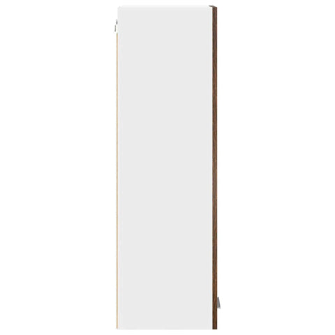 vidaXL Hanging cabinet with Shelf Riga Smoked Oak 30 x 31 x 100 cm