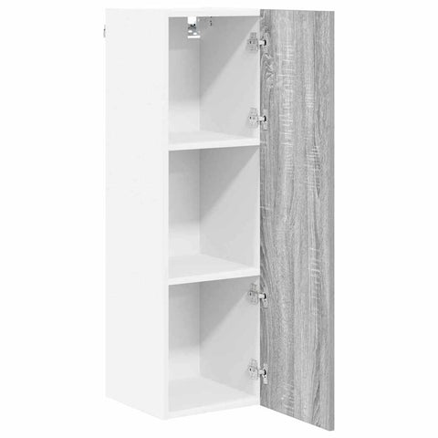 vidaXL Hanging cabinet with Shelf Riga Grey Sonoma 30 x 31 x 100 cm