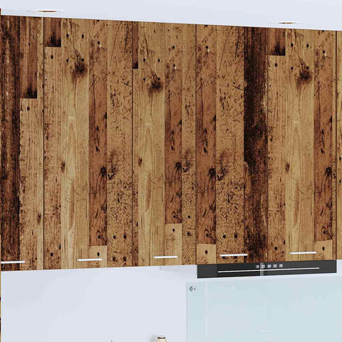 vidaXL Hanging cabinet Riga Old Wood 30 x 31 x 100 cm Engineered Wood