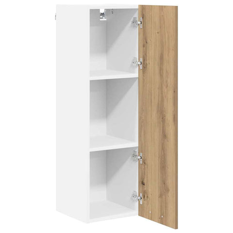 vidaXL Hanging cabinet with Shelf Riga Artisan Oak 30 x 31 x 100 cm