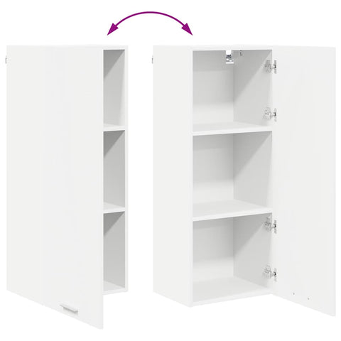vidaXL Hanging cabinet Riga White 40 x 31 x 100 cm Engineered Wood