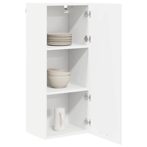 vidaXL Hanging cabinet Riga White 40 x 31 x 100 cm Engineered Wood