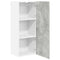 vidaXL Hanging cabinet with Shelf Riga Concrete Grey 40 x 31 x 100 cm