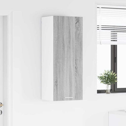 vidaXL Hanging cabinet with Shelf Riga Grey Sonoma 40 x 31 x 100 cm