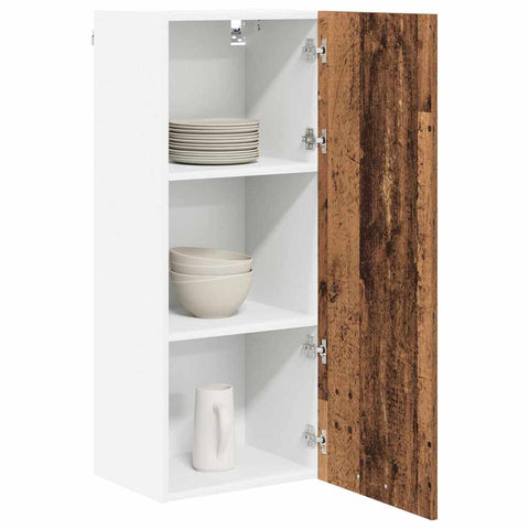 vidaXL Hanging cabinet Riga Old Wood 40 x 31 x 100 cm Engineered Wood