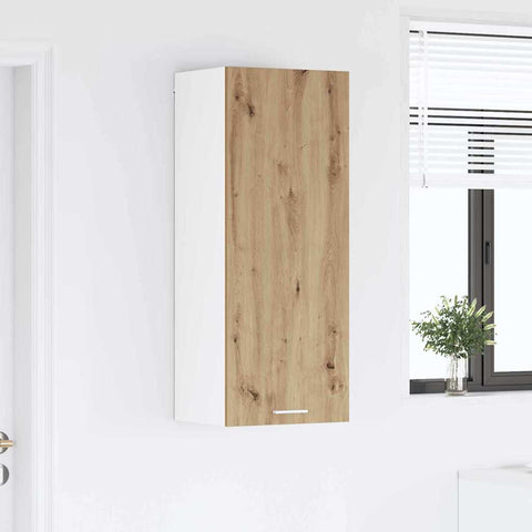 vidaXL Hanging cabinet with Shelf Riga Artisan Oak 40 x 31 x 100 cm