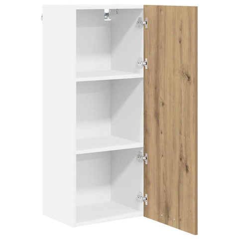 vidaXL Hanging cabinet with Shelf Riga Artisan Oak 40 x 31 x 100 cm