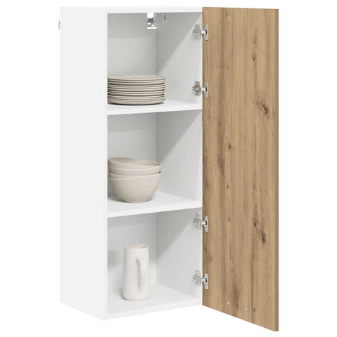 vidaXL Hanging cabinet with Shelf Riga Artisan Oak 40 x 31 x 100 cm