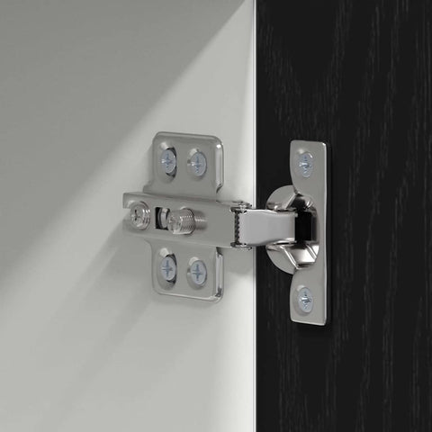 vidaXL Hanging cabinet Riga Black Oak and White 50 x 31 x 100 cm