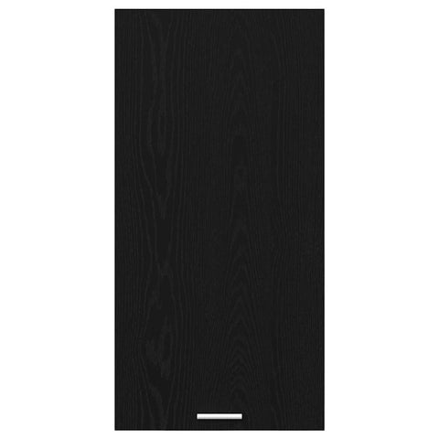 vidaXL Hanging cabinet Riga Black Oak and White 50 x 31 x 100 cm