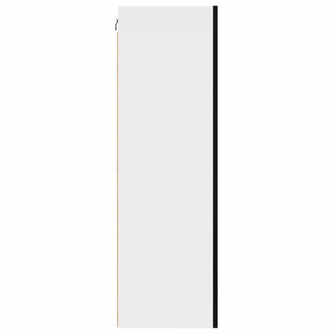 vidaXL Hanging cabinet Riga Black Oak and White 50 x 31 x 100 cm