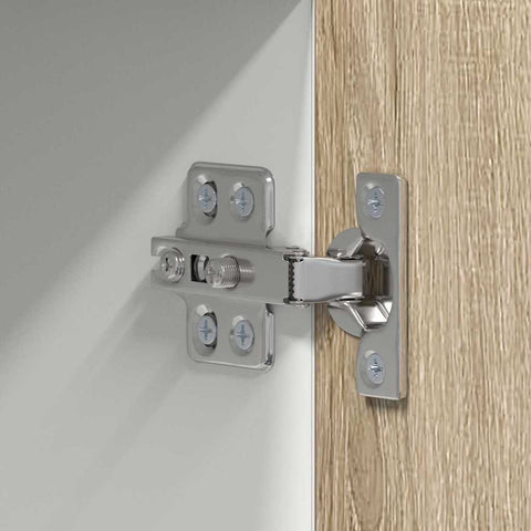 vidaXL Hanging cabinet Riga Sonoma Oak and White 50 x 31 x 100 cm