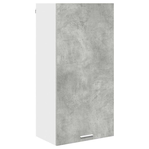 vidaXL Hanging cabinet Riga Concrete Grey and White 50 x 31 x 100 cm
