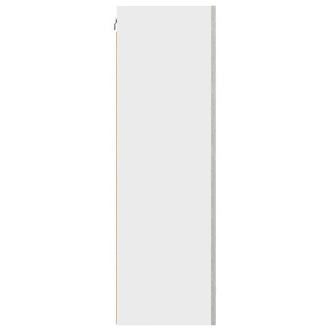 vidaXL Hanging cabinet Riga Concrete Grey and White 50 x 31 x 100 cm