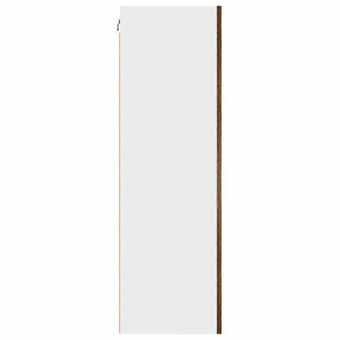 vidaXL Hanging cabinet Riga Smoked Oak and White 50 x 31 x 100 cm