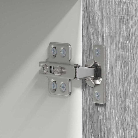 vidaXL Hanging cabinet Riga Grey Sonoma and White 50 x 31 x 100 cm