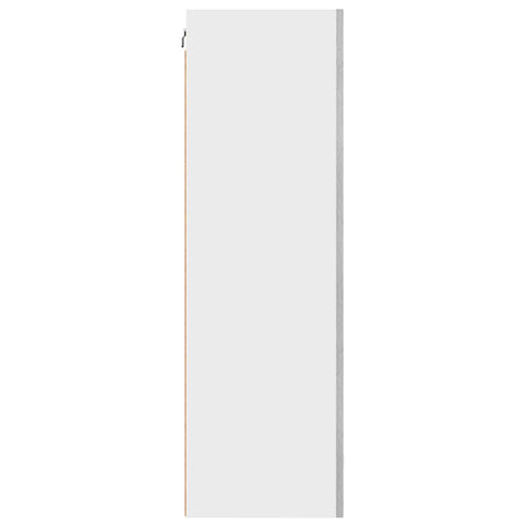 vidaXL Hanging cabinet Riga Grey Sonoma and White 50 x 31 x 100 cm