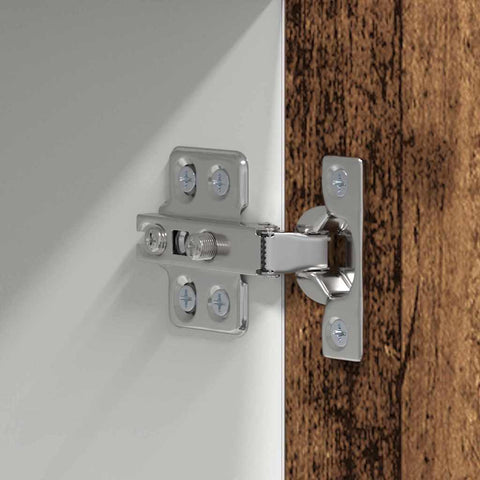 vidaXL Hanging cabinet Riga Old Wood and White 50 x 31 x 100 cm