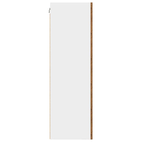 vidaXL Hanging cabinet Riga Old Wood and White 50 x 31 x 100 cm