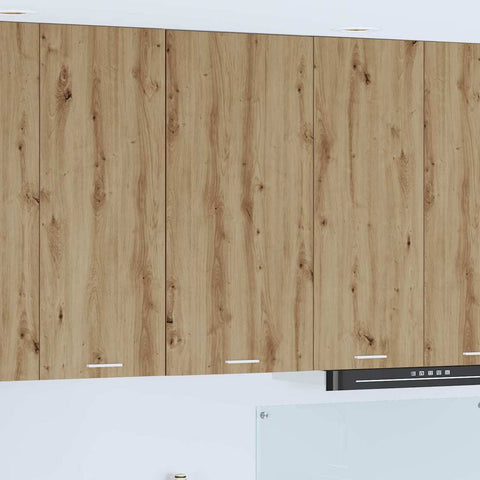 vidaXL Hanging cabinet Riga Artisan Oak and White 50 x 31 x 100 cm