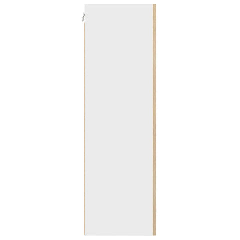 vidaXL Hanging cabinet Riga Artisan Oak and White 50 x 31 x 100 cm